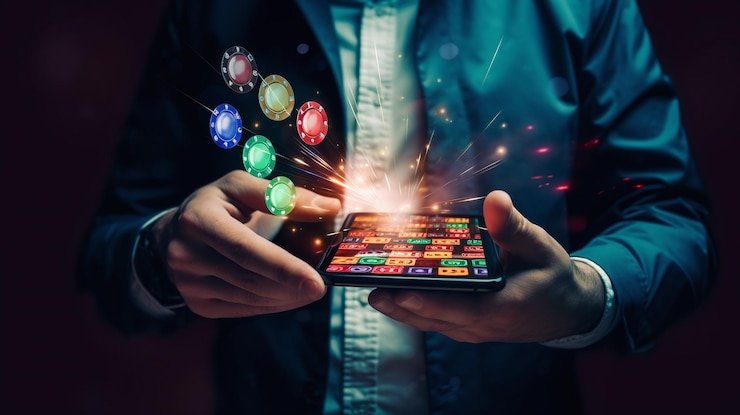 Domino QQ table interface on kera288 login showing player seats and active game